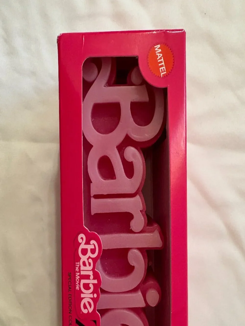 Zara Barbie the Movie Logo Candle Pink Y2K Home Decor Mattel Warner Brothers NWT